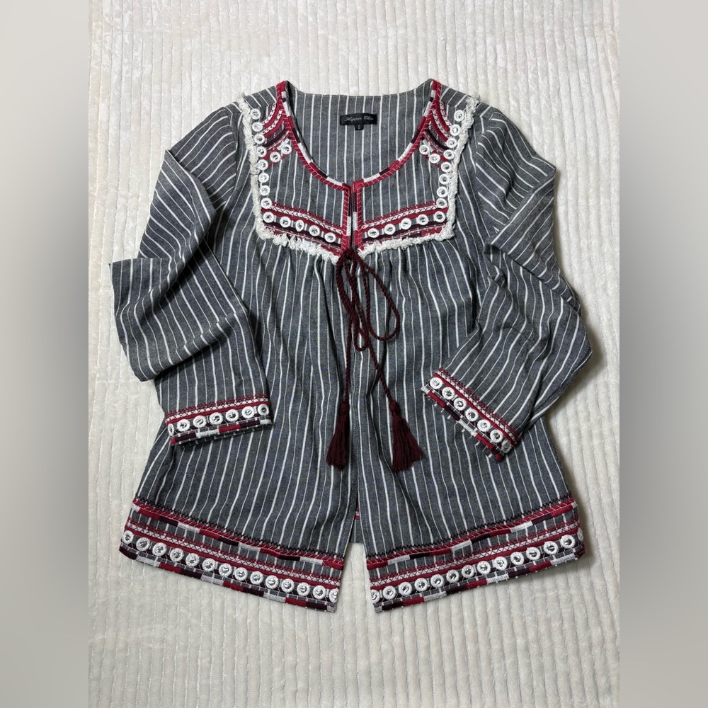 Women’s Hippie Chic Lightweight Jacket Boho Style | Size Small